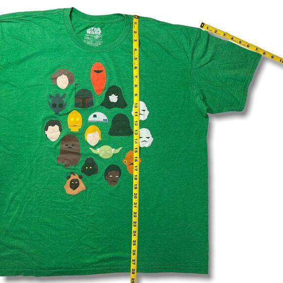 Stars Wars SIZE 2XL Tee 2013 Mad Engine T-Shirt Heads Faces Luke Leia C3PO - Picture 4 of 9